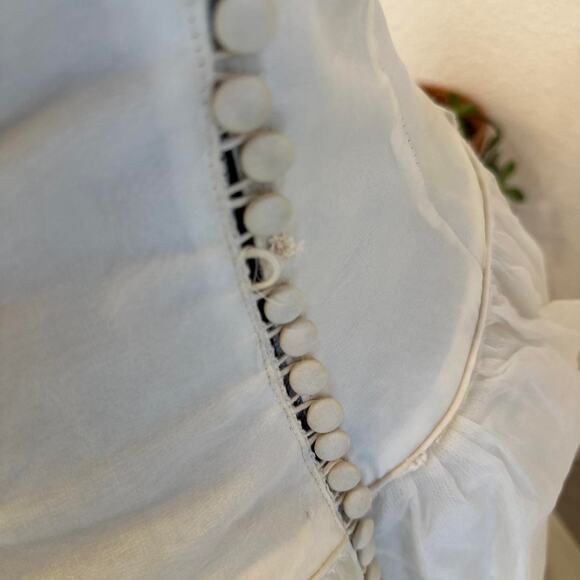 Vintage Women’s XS Wedding Gown Ivory Lace Tulle Full Skirt Romantic 1950s - Picture 5 of 7